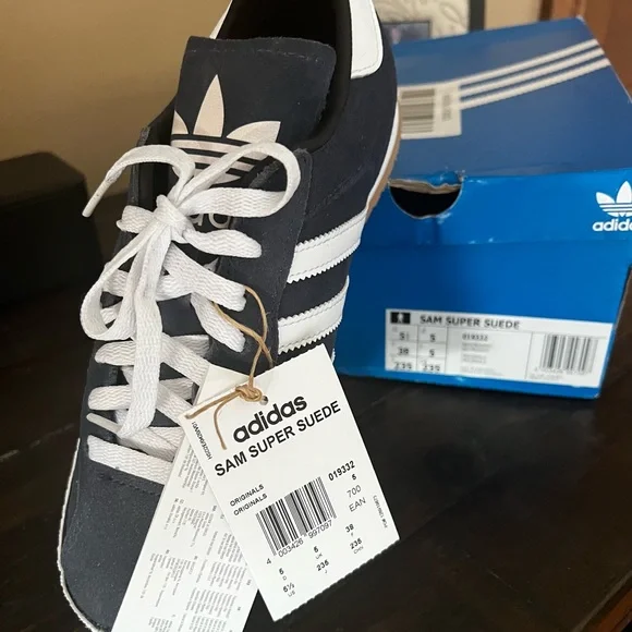 Adidas Navy/white OG Samba sneakers 7.5 - Picture 6 of 7